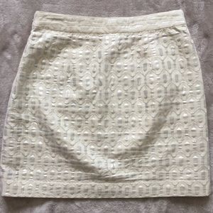 Banana Republic | Metallic Geometric Pattern Skirt
